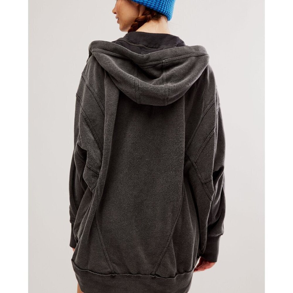 FP Women's Charcoal Zip-Up Hoodie - Picture 4 of 9